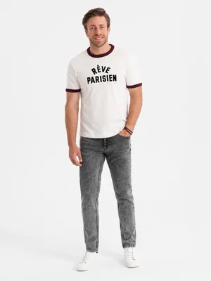 Produktbild von Ombre Clothing Denim-Hosen für Männer Kaifg grau XL