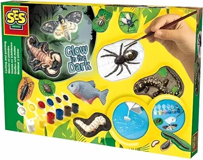 Produktbild von SES creative B007IUOAQ0 Gruseltiere gieen Glow in The Dark SES 01153 Scary Animals, Multi