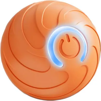 Produktbild von INF Interaktives Katzenspielzeug: Elektrisch, selbstrotierend, Spaß für Haustiere Orange
