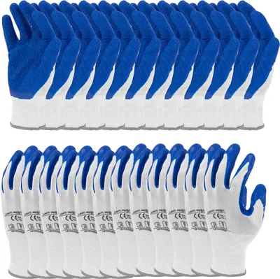 Obrázek produktu pro Latexhandschuhe Blau-Weiss L210508P, 12 Paar, "8", Ce, Lahti