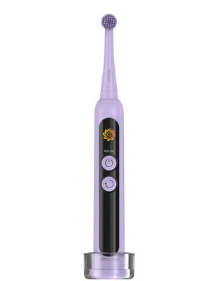 Produktbild von 4SWISS ST216 Elektrische Schallzahnbürste Lavendel - LCD Display 12 Modi Hybrid Technologie Rotation Timer 30 Tage Akku IPX7 Zahnreinigung