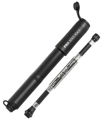 Produktbild von Fahrradpumpe – Mini – Manometer – Ventile für Presta und Schrader – 100 PSI