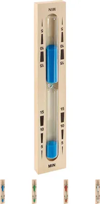 Produktbild von Sauna-Sanduhr aus Holz, Sauna Uhr, Saunazubehör, Zeitanzeige, Eieruhr, Saunauhr