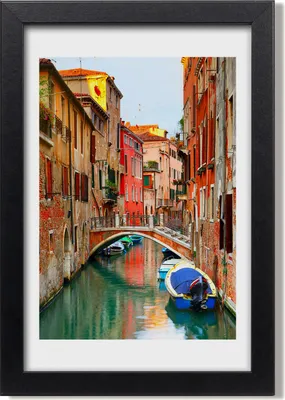 Produktbild von Bild 20x30 MDF-Rahmen, Wandkunst Venedig Italien
