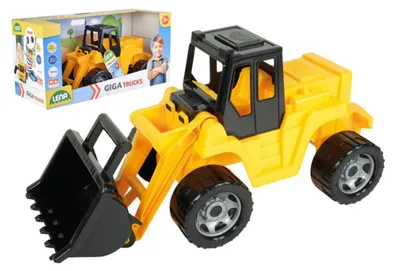 Immagine prodotto di Camion Giga giallo e nero in plastica 62cm in scatola 70x35x29cm