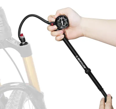 Produktbild von Stoßdämpferpumpe Fahrradpumpe Dämpferpumpe - Mit Manometer - 300 PSI - Schrader-Ventil