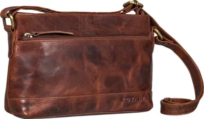 Produktbild von ROYALZ Echtleder Vintage Handtasche Damen Umhängetasche "Minnesota" Moderne Schultertasche Leder klein Lederhandtasche Elegant Clutch Tasche