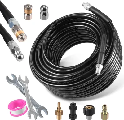 Produktbild von Hochdruckschlauch - Schlauch für Hochdruckreiniger - 30 m - 400 bar - Rohr- & Abflussreiniger - Gummi - Schwarz