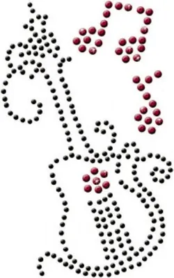 Produktbild von Crystal Textildeko Rock-Motiv