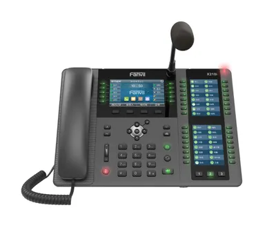 Produktbild von Fanvil X210i, IP-Telefon, Schwarz, Grau, Kabelgebundenes Mobilteil, Im Band, Außerhalb des Bandes, SIP-Info, 20 Zeilen, 2000 Eintragungen