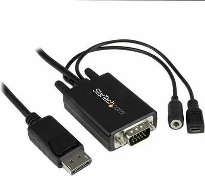 Obrázek produktu pro StarTech.com DP2VGAAMM2M, 2 m, DisplayPort, VGA (D-Sub), Samec, Samec, Přímý