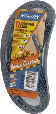 Image de Ruban à limer 13x454 G. assorti, paquet de 12 - Norton