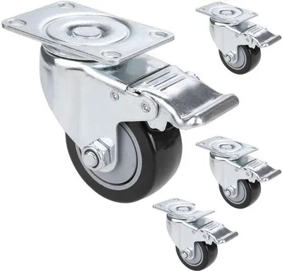 Immagine prodotto di Ruote veloci da 75 mm, girevoli a 360°, portata 500 kg, per uso interno/esterno