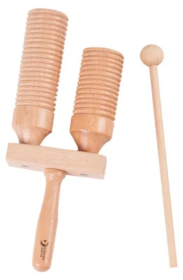 Produktbild von Classic World guiro Holz Musikinstrument für Kinder - doppelt