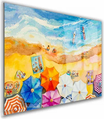 Zdjęcie produktu dla OBRAZ NA SZKLE PROSTOKĄTNY 100x70cm 082 Plaża