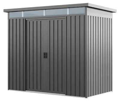 Image de GFP Primeyard Abri de jardin en métal 220x110x200 cm armoire de jardin gris