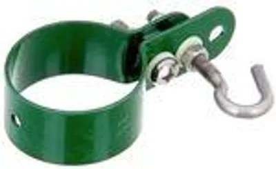 Immagine prodotto di Alberts 855451 Morsetto per aste di tensione intrecciate, zincato, plastificato verde, morsetto Ø 48 mm, set da 10