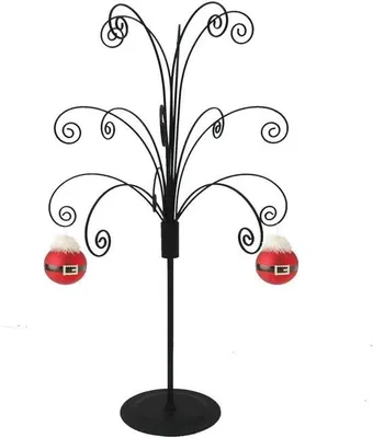 Produktbild von Famanu Ornamentbaum Displaystand mit 15 Haken - Schwarz