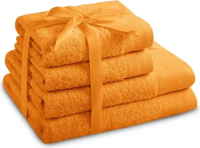 Zdjęcie produktu dla Zestaw Ręczników 2*70x140 + 2*50x100 Pomarańczowy AmeliaHome