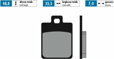 Image de Plaquettes de frein Polini Sinter pour Gilera Piaggio Vespa