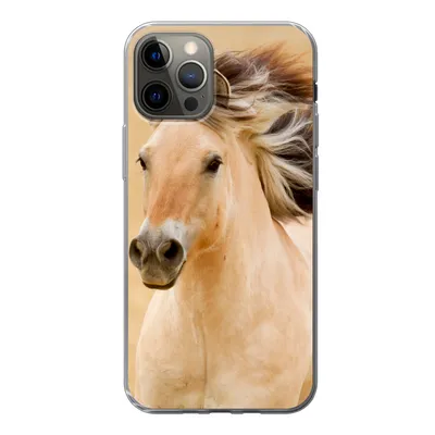 Produktbild von MuchoWow® Handyhülle Schutzhülle Hülle für iPhone 13 Pro Pferde - Tiere - Mähne - Porträt Silikon Softcase Handy Hülle - Handy-Tasche