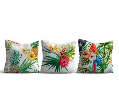 Produktbild von Evila Originals, Azury- KRL3508, Bunt, Kissenbezüge, 50% Baumwolle / 50% Polyester