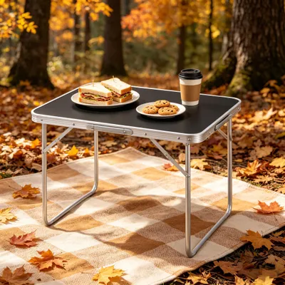 Produktbild von Ultraleichter klappbarer Tisch, tragbarer Mehrzwecktisch, Campingtisch & Angeltisch, leicht und kompakt für Outdoor, Garten & Camping
