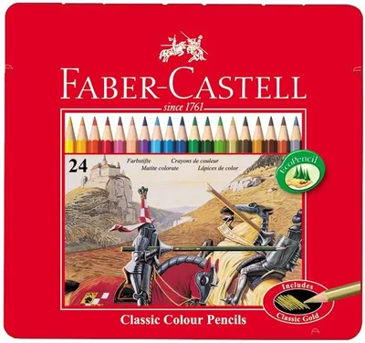 Produktbild von Faber-Castell Buntstift Castle hexagonal 24er Metall, Holz, Multi, Multi, Hexagonal