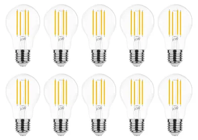Produktbild von Modee E27 LED Filamentlampe A60 7W 806lm 2700K Warmweiß 10 Stück