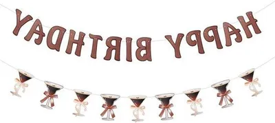Image de Bannière d'anniversaire pour la décoration d'une soirée au Martini Bar