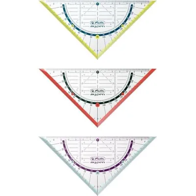 Zdjęcie produktu dla Pióro Herlitz geometry triangle my.pen 16cm kolorowe różne.     1 blister