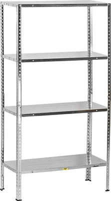 Schraubregal Kellerregal Lagerregal Universalregal verzinkt 4 Böden 145x75x30 Metallregal online günstig kaufen 4031765150217 15021 917702 Stabilo-Fachmarkt.de Dema