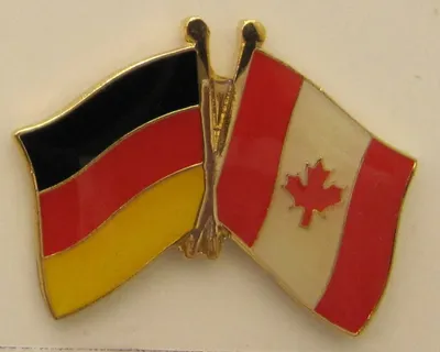 Produktbild von Kanada / Deutschland Freundschafts Pin Anstecker Flagge Fahne Nationalflagge
