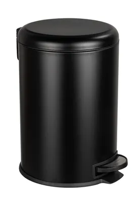 Produktbild von WENKO Müll Eimer 20L Abfall Tret Küchen Leman Schwarz Absenkautomatik