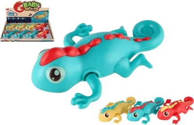 Obrázek produktu pro Chameleon na natažení do vody plast 14cm 3 barvy 18m+