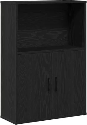 Obrázok produktu pre vidaXL Regál na knihy čierny dubový vzhľad 60x24x85 cm materiál na báze dreva