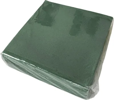 Obrázok produktu pre Hrubé koktailové obrúsky, 50 kusov, 55 g/m2, plátno podobné jednorazovým obrúskom pre nápojové bary, 40 cm, absorpčné veľké štvorcové obrúsky (zelené)
