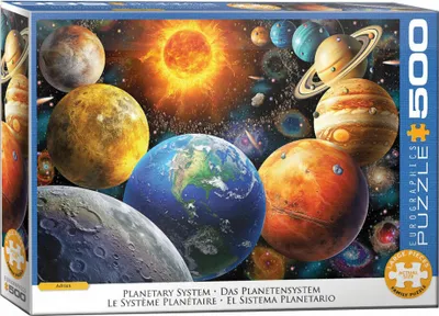 Productafbeelding van Eurographics Puzzel: Het Zonnestelsel, Astronomie - Adrian, 500 stukjes, 6500-6007