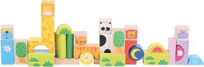 Immagine prodotto di Cubi safari colorati Bigjigs Baby
