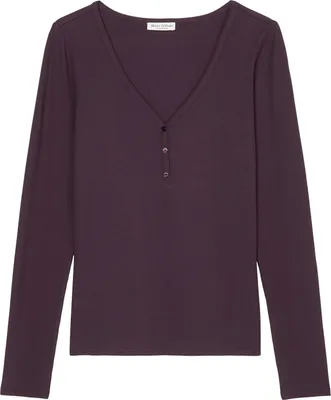 Produktbild von Marc O`Polo Damen Sleepshirt Modern Move - midnight plum - Größe S
