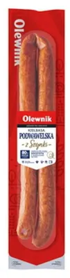 Zdjęcie produktu dla Kiełbasa podwawelska z szynki 400 g Olewnik