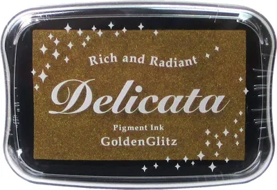 Immagine prodotto di Tsukineko | Delicata Pigment Ink 9x6cm Golden Glitz