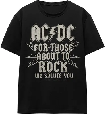 Productafbeelding van AC/DC - "Salute" T-shirt voor heren/dames, uni model, TV15449 (maat L) (zwart)
