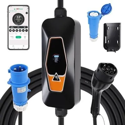 Zdjęcie produktu dla Ładowarka wallbox 7KW type 2 do samochodu elektrycznego 32A aplikacja