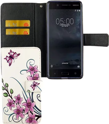 Produktbild von Handyhülle Tasche für Handy Nokia 5.1 2018 Lotusblume