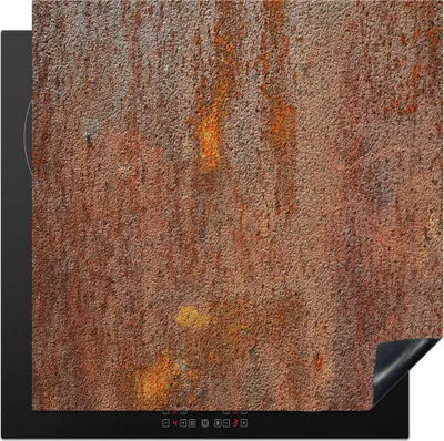 Produktbild von KitchenYeah© Herdabdeckplatte Eisen - Rost - Industrie - Stahl , 78x78cm, Küche Deko, Glaskeramikkochfeld Herdabdeckung, Abdeckplatte fùr Kochfeld