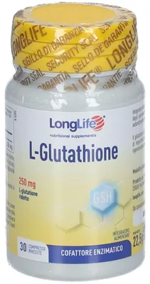 Immagine prodotto di Longlife L-Glutathione 250 Mg 30 Compresse
