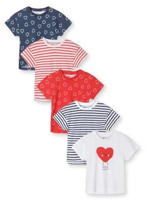 Produktbild von Minoti T Shirt Baumwolle Weiß Gr. 98 für Mädchen