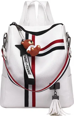 Produktbild von MODFU Rucksack Schule Arbeit & Freizeit Outdoor Sport Wandertasche Fahrradrucksack Laptoprucksack Daypack Weiß