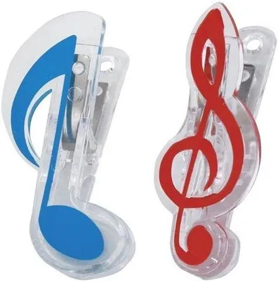 Image de Pince à partitions en plastique - 1 pièce - réglable